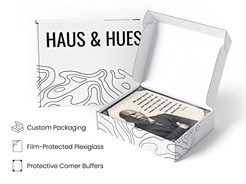 African American Art Black History Posters for Classroom - by Haus and Hues | Black History Month Decorations & African American Posters for Classroom | Black History Quotes Framed Black - 8x10