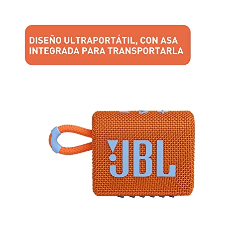 JBL Go 3: Portable Speaker with Bluetooth, Built-in Battery, Waterproof and Dustproof Feature Black