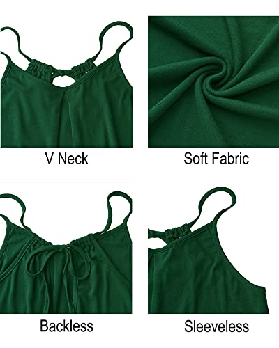 ULTRANICE Women's Summer Casual Spaghetti Straps Floral Swing Beach Dresses Mini Sun Dress