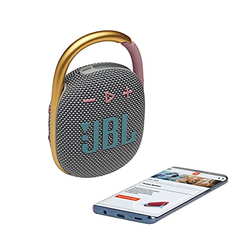 JBL Clip 4 - Portable Mini Bluetooth Speaker, Big Audio and Punchy bass, Integrated Carabiner, IP67 Waterproof and dustproof, 10 Hours of Playtime, Speaker for Home, Outdoor and Travel - (Blue)