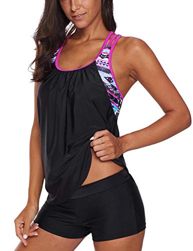 Bsubseach Racerback Tankini Swimsuit