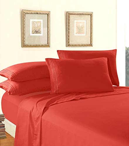 Elegant Comfort Luxury Soft 1500 Thread Count Egyptian 4-Piece Premium Hotel Quality
