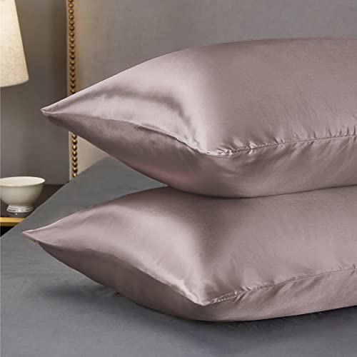 Bedsure Satin Pillow Cases 2 Pack Queen -