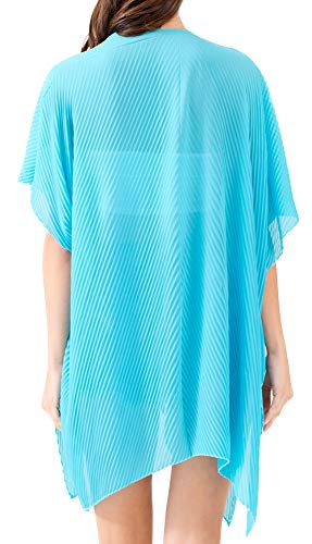 Belle Dame Women’s Sheer Chiffon Draped Kimono Loose Cardigan