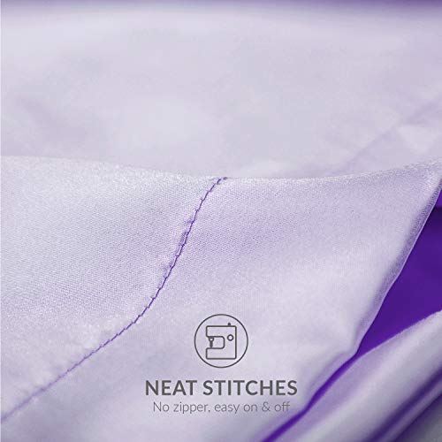 Bedsure Satin Pillow Cases 2 Pack Queen -