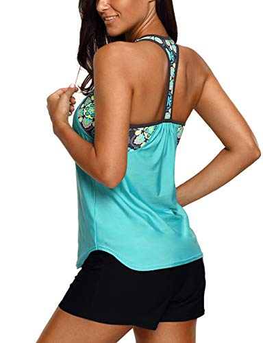 Bsubseach Racerback Tankini Swimsuit