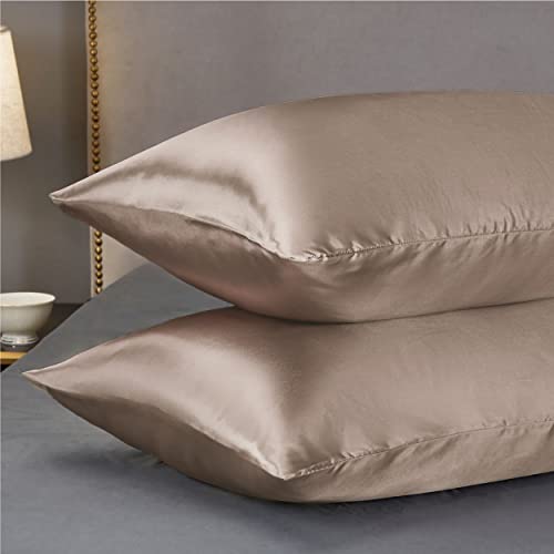 Bedsure Satin Pillow Cases 2 Pack Queen -
