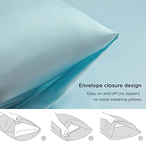 Bedsure Satin Pillow Cases 2 Pack Queen -