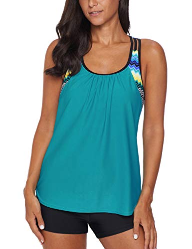 Bsubseach Racerback Tankini Swimsuit