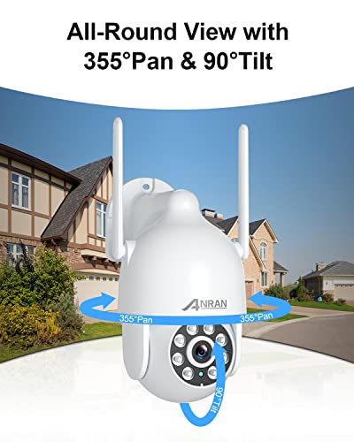 ANRAN Security Camera Outdoor with Spotlight and Siren