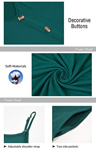 WNEEDU Women Summer Dress Sexy V Neck Button Down Floral Print Swing Mini Tunic Dress with Pockets (XL, Rose White)