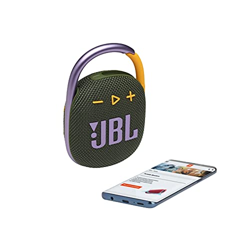 JBL Clip 4 - Portable Mini Bluetooth Speaker, Big Audio and Punchy bass, Integrated Carabiner, IP67 Waterproof and dustproof, 10 Hours of Playtime, Speaker for Home, Outdoor and Travel - (Blue)