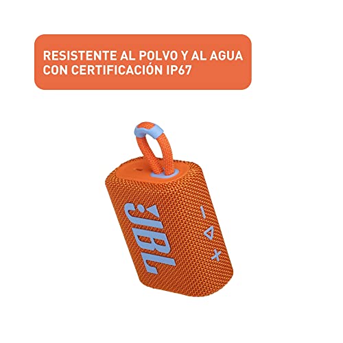 JBL Go 3: Portable Speaker with Bluetooth, Built-in Battery, Waterproof and Dustproof Feature Black