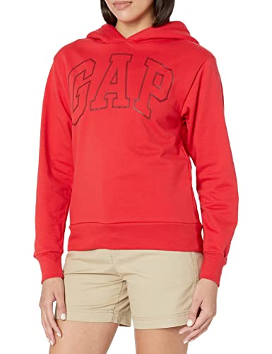 GAP womens Logo Sherpa Lined Hood Sweatshirt, Holiday Green, XX-Small US