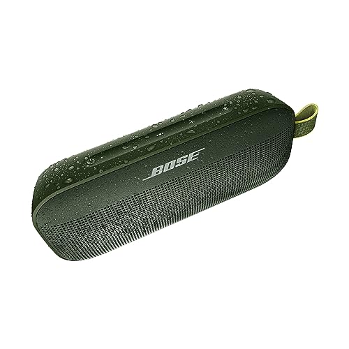 Bose SoundLink Flex Bluetooth Speaker, Portable Speaker with Microphone, Wireless Waterproof Speaker for Travel, Outdoor and Pool Use, Black