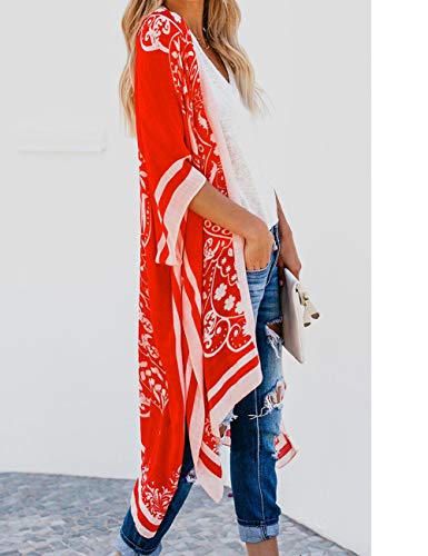 Bsubseach Pom Pom Kimono Cover Up for Bathing Suit Women Half Sleeve Cardigan Summer Bikini Beachwear Black