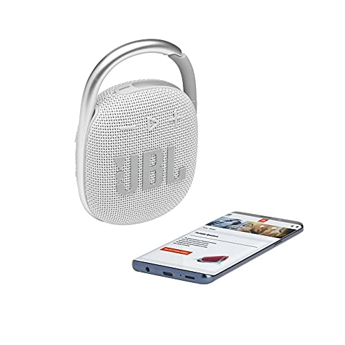 JBL Clip 4 - Portable Mini Bluetooth Speaker, Big Audio and Punchy bass, Integrated Carabiner, IP67 Waterproof and dustproof, 10 Hours of Playtime, Speaker for Home, Outdoor and Travel - (Blue)
