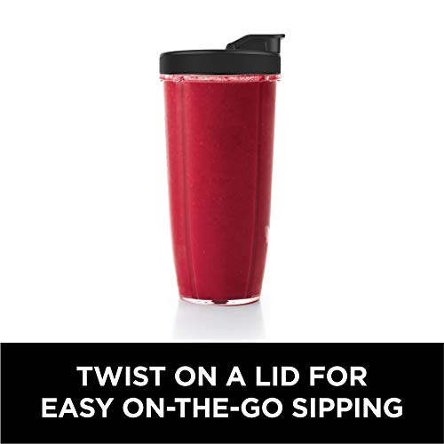 Ninja BL450C, Nutri Pro Personal Blender For Juices, Shakes & Smoothies, 18 and 24 Oz cups, Black/Silver, 900W (Canadian Version)