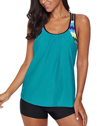 Bsubseach Racerback Tankini Swimsuit