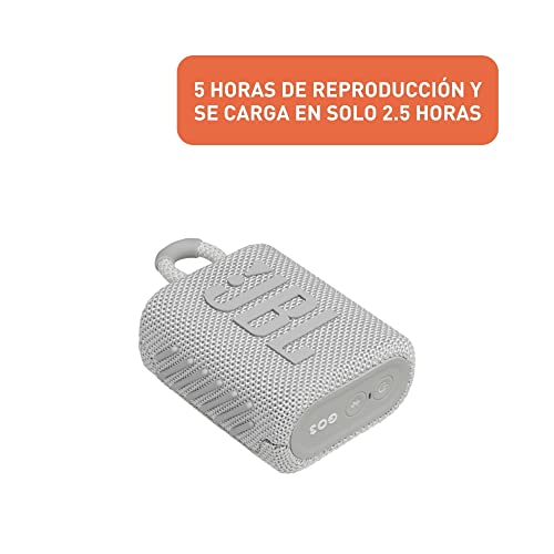 JBL Go 3: Portable Speaker with Bluetooth, Built-in Battery, Waterproof and Dustproof Feature Black