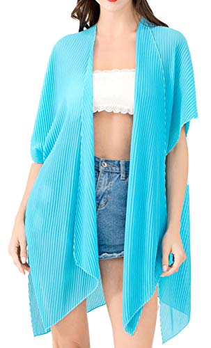 Belle Dame Women’s Sheer Chiffon Draped Kimono Loose Cardigan