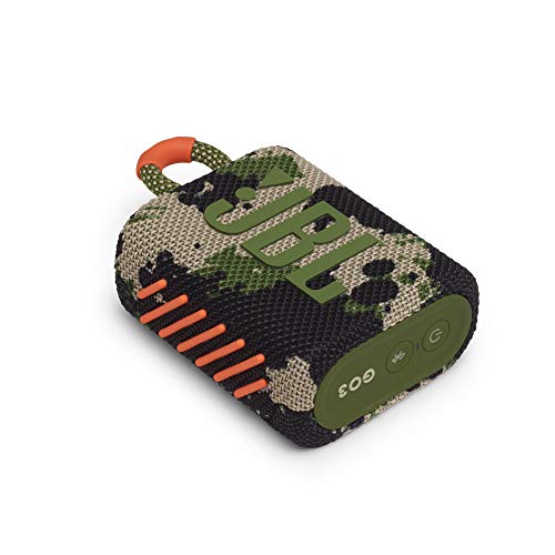 JBL Go 3: Portable Speaker with Bluetooth, Built-in Battery, Waterproof and Dustproof Feature Black