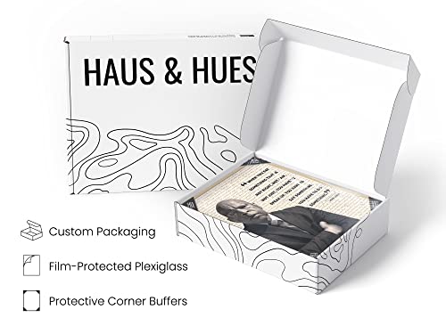 African American Art Black History Posters for Classroom - by Haus and Hues | Black History Month Decorations & African American Posters for Classroom | Black History Quotes Framed Black - 8x10