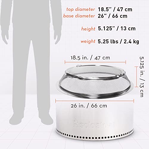 Solo Stove Ranger Shield Stainless Steel Fire Pit Spark Protector Screen Mesh Protective Spark Screen for Backyard and Outdoor Fire Pits Stops Hot Embers