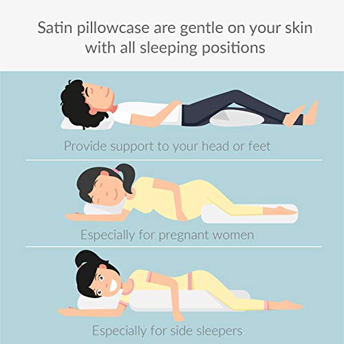 Bedsure Satin Pillow Cases 2 Pack Queen -