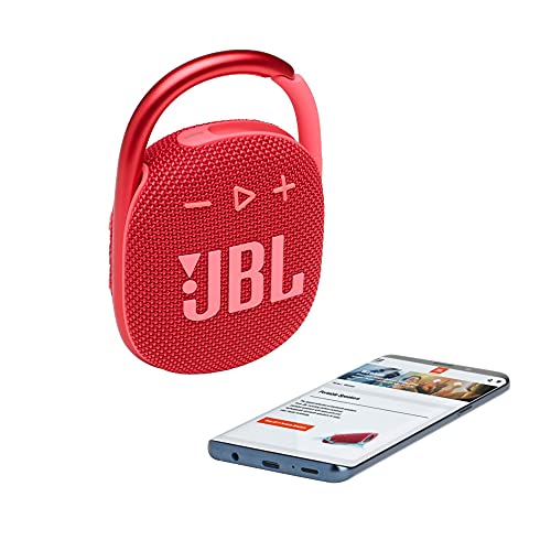 JBL Clip 4 - Portable Mini Bluetooth Speaker, Big Audio and Punchy bass, Integrated Carabiner, IP67 Waterproof and dustproof, 10 Hours of Playtime, Speaker for Home, Outdoor and Travel - (Blue)