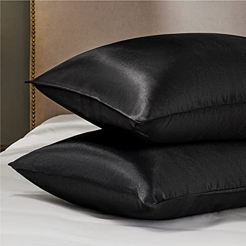 Bedsure Satin Pillow Cases 2 Pack Queen -