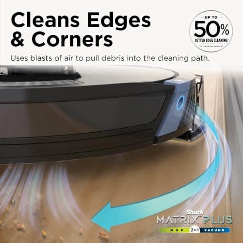 Shark AI Ultra 2-in-1 Robot Vacuum & Mop with Sonic Mopping, Matrix Clean, Home Mapping, HEPA Bagless Self Empty Base and 2 Microfiber Mopping Pads