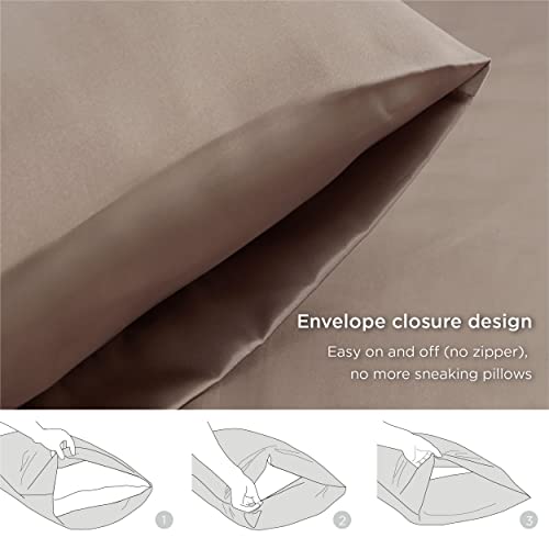 Bedsure Satin Pillow Cases 2 Pack Queen -