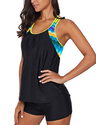 Bsubseach Racerback Tankini Swimsuit