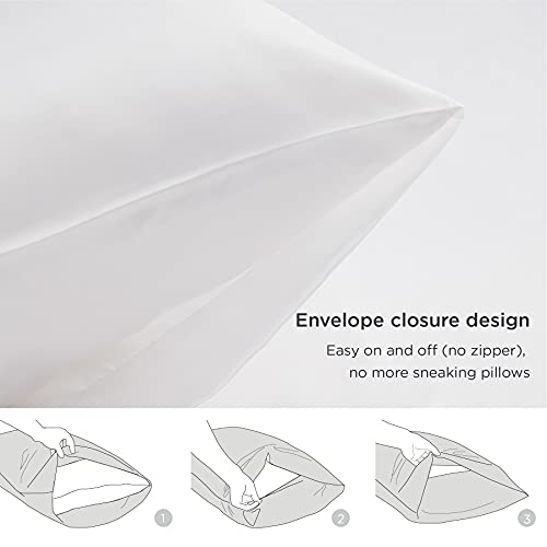 Bedsure Satin Pillow Cases 2 Pack Queen -