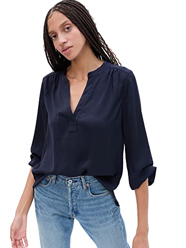 GAP Women's Long Sleeve V-Neck Top Shirt
