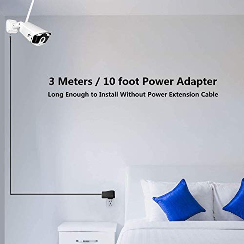 JOOAN Wireless Security Camera System 3MP Outdoor【8CH H.265+ & Audio】 8CH NVR&4Pcs HD1296P Surveillance Cameras,Waterproof&Great Night Vision,Motion Human Detection&Email Alarm(1TB HDD pre-Installed)