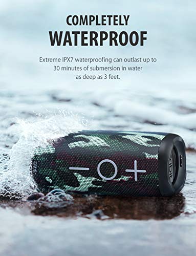 Tribit StormBox Bluetooth Speaker - 24W Portable Speaker, 360° Full Surround Sound, Enhanced Bass, Wireless Dual Pairing, IPX7 Waterproof, 20-Hour Playtime, 66ft Bluetooth Range Outdoor Speaker