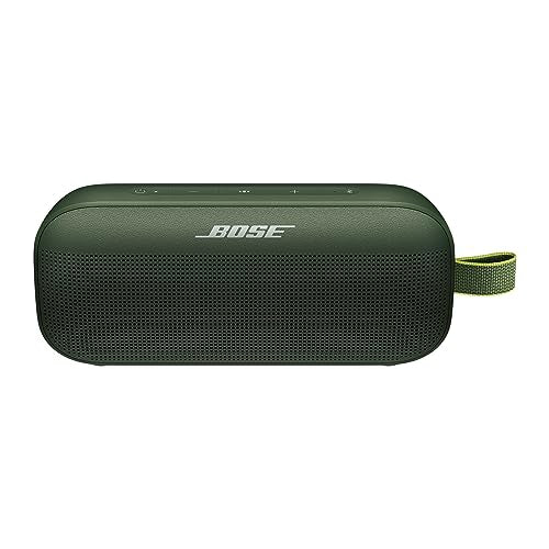 Bose SoundLink Flex Bluetooth Speaker, Portable Speaker with Microphone, Wireless Waterproof Speaker for Travel, Outdoor and Pool Use, Black