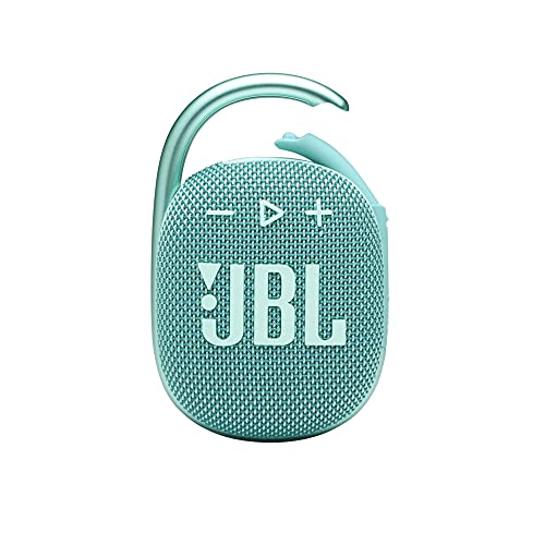 JBL Clip 4 - Portable Mini Bluetooth Speaker, Big Audio and Punchy bass, Integrated Carabiner, IP67 Waterproof and dustproof, 10 Hours of Playtime, Speaker for Home, Outdoor and Travel - (Blue)