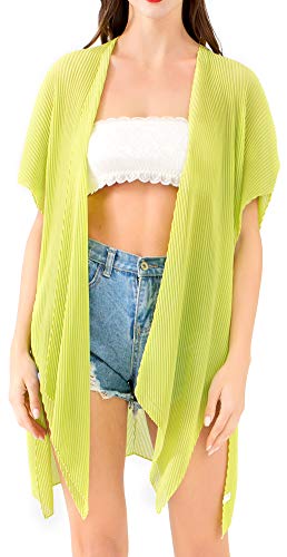 Belle Dame Women’s Sheer Chiffon Draped Kimono Loose Cardigan