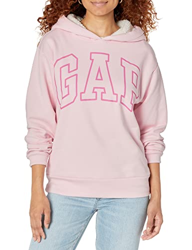 GAP womens Logo Sherpa Lined Hood Sweatshirt, Holiday Green, XX-Small US