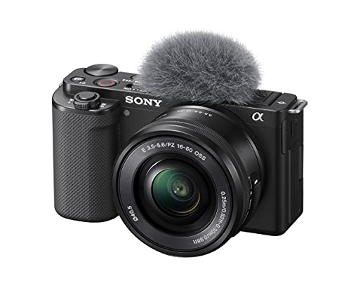 Sony Alpha ZV-E10 - APS-C Interchangeable Lens Mirrorless Vlog Camera Kit - White