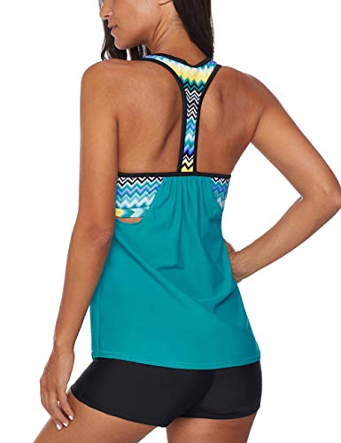 Bsubseach Racerback Tankini Swimsuit