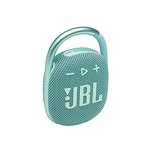 JBL Clip 4 - Portable Mini Bluetooth Speaker, Big Audio and Punchy bass, Integrated Carabiner, IP67 Waterproof and dustproof, 10 Hours of Playtime, Speaker for Home, Outdoor and Travel - (Blue)
