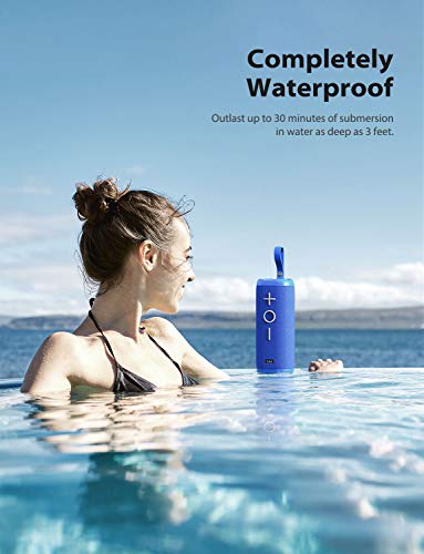 Tribit StormBox Bluetooth Speaker - 24W Portable Speaker, 360° Full Surround Sound, Enhanced Bass, Wireless Dual Pairing, IPX7 Waterproof, 20-Hour Playtime, 66ft Bluetooth Range Outdoor Speaker