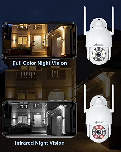 ANRAN Security Camera Outdoor with Spotlight and Siren