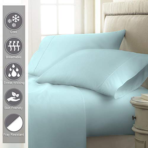Pizuna 400 Thread Count Cotton Full-Size-Bed-Sheets-Set,