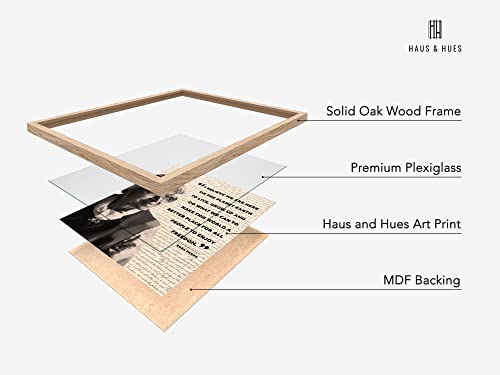 African American Art Black History Posters for Classroom - by Haus and Hues | Black History Month Decorations & African American Posters for Classroom | Black History Quotes Framed Black - 8x10