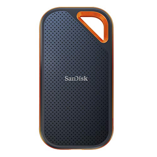 SanDisk 2TB Extreme PRO Portable SSD - Up to 2000MB/s - USB-C, USB 3.2 Gen 2x2 - External Solid State Drive - SDSSDE81-2T00-G25